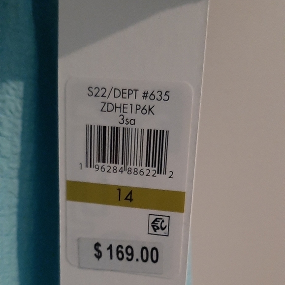 Calvin Klein  Blue dress size 14 - Picture 5 of 6